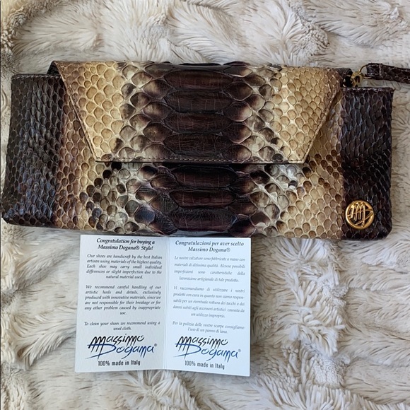 Italian Exotic leather Python purse! - Picture 4 of 9